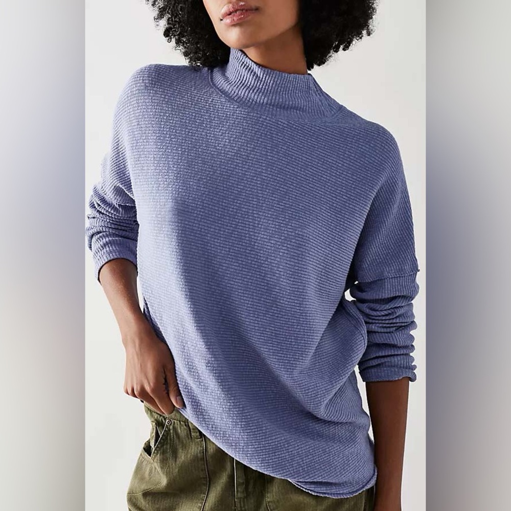 FREE PEOPLE WE THE FREE Casey Tunic in Prep Periwinkle Size Small